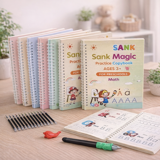 4-in-1 Magic Practice Copybook Set   – 60% OFF Today!